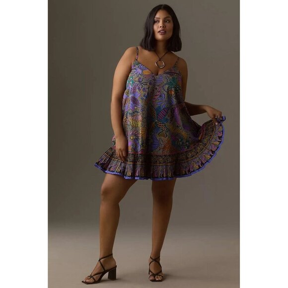 NWT Size 1X - Love The Label Cotton Swing Mini Dress (NWT US$ 228) - Picture 2 of 16